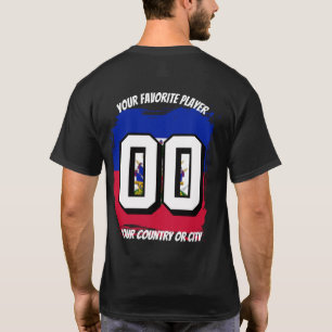 Fußball 2026 Haiti Benutzerdefinierter Ländername T-Shirt