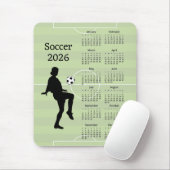 Fußball 2026 Kalender Mousepad (Mit Mouse)
