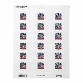 Fußball 2026 USA Adressaufkleber (Vorne)