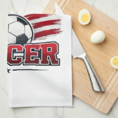 Fußball 2026 USA Geschirrtuch (Viertel Falte)
