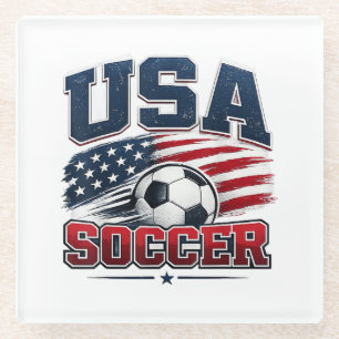 Fußball 2026 USA Glasuntersetzer