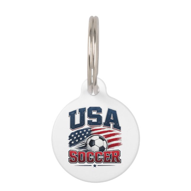 Fußball 2026 USA Haustiermarke (Vorderseite)