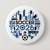 Fußball 2026 USA, Kanada, Mexiko Button (Vorderseite)