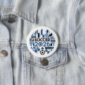 Fußball 2026 USA, Kanada, Mexiko Button (Beispiel)