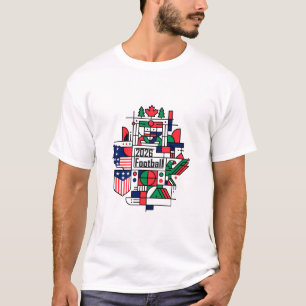 Fußball 2026 USA, Kanada, Mexiko Fußball Art T-Shirt