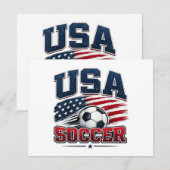 Fußball 2026 USA Save The Date (Vorne/Hinten)