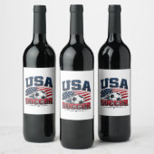 Fußball 2026 USA Weinetikett (Flaschen)