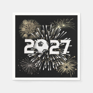 Fußball 2027 Silvesterparty Serviette