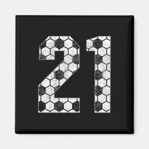 Fußball #21 Liebe Fußball Mutter Lieblingsspieler Magnet