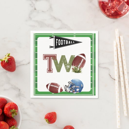 Fußball 2. Jahr ab Geburtstag Serviette (Beispiel)