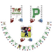 Fußball 2. Jahr ab Geburtstag Wimpelkette