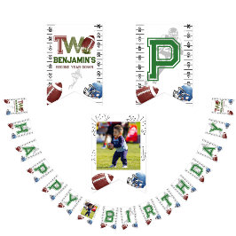 Fußball 2. Jahr ab Geburtstag Wimpelkette