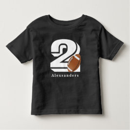 Fußball 2 Jahre alt, 2. Geburtstag Niedlicher Spor Kleinkind T-shirt