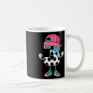 Fußball 3 Jahre alte Eiscreme tropft Jugend 3. Geb Kaffeetasse