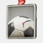 Fußball 3 silbernes ornament (Links)