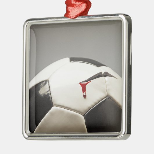Fußball 3 silbernes ornament (Links)