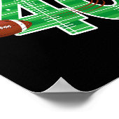 Fußball 40. Geburtstag Party Spielspiel Lover Tea Poster (Ecke)