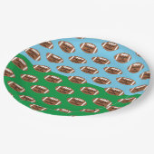 Fußball 4. Jahr ab Geburtstag Pappteller (Schrägansicht)