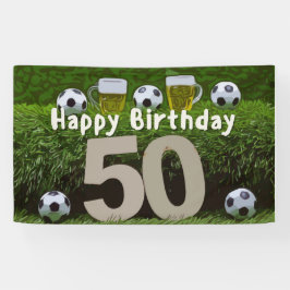 Fußball 50. Geburtstag mit Ball Banner