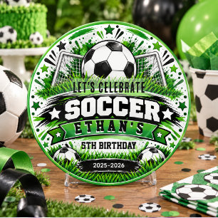 Fußball 5. Geburtstag Lustige Sport-Themen-Kinde Getränkeuntersetzer