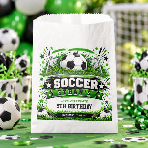 Fußball 5. Geburtstag   Lustiges Sport-Thema Kinde Geschenktütchen