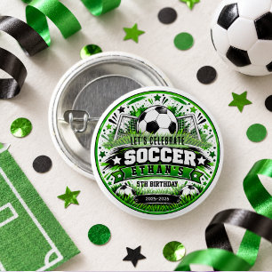 Fußball 5. Geburtstag Lustiges Sportthema Kinder Button