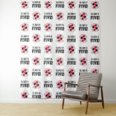 Fußball 5th Birthday Boys | Wiederholung der Schri Wandteppich (Beispiel)