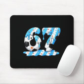 Fußball 67 Argentinien-Flagge Sechs Sieben Lustig  Mousepad (Mit Mouse)