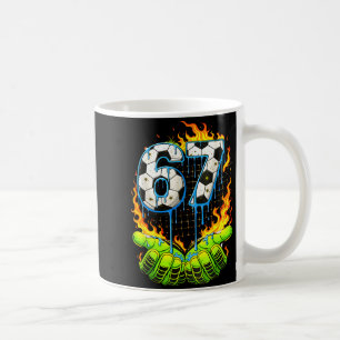 Fußball 67 Kinder Eis Drip Lustig Sechs Sieben Han Kaffeetasse