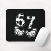 Fußball 67 Sechs Sieben Kostüm Fußballfans Mousepad (Mit Mouse)
