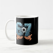 Fussball 67 Sechs Sieben Lustiges Gen-Alpha-Meme Kaffeetasse (Links)