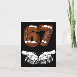 Fußball 67 Sechs Sieben Lustiges Gen Alpha Meme Karte