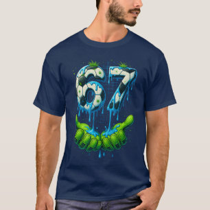 Fußball 67 Si Seven 6 7 Lustiges Gen Alpha Meme Dr T-Shirt