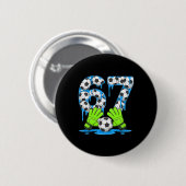 Fußball 67 Six Seven Gen Alpha Meme Drip 67 Eiscre Button (Vorne & Hinten)