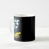 Fußball 67 Six Seven Lustiges Gen-Alpha-Meme-Drip- Kaffeetasse (Vorderseite Links)