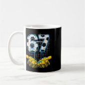 Fußball 67 Six Seven Lustiges Gen-Alpha-Meme-Drip- Kaffeetasse (Links)