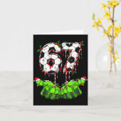 Fußball 67 Six Seven Lustiges Gen Alpha Meme Drip  Karte (Gelbe Blume)