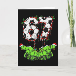 Fußball 67 Six Seven Lustiges Gen Alpha Meme Drip Karte