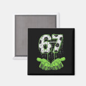 Fußball 67 Six Seven Lustiges Gen Alpha Meme Drip Magnet (Vorderseite/Rückseite)