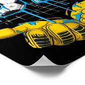 Fußball 67 Six Seven Lustiges Gen-Alpha-Meme-Drip- Poster (Ecke)
