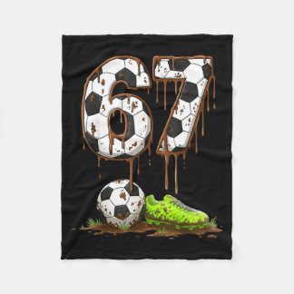 Fußball 67 Six Seven Meme Jungen Teenager Kinder G Fleecedecke