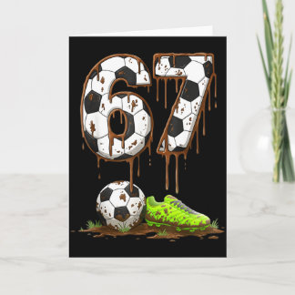 Fußball 67 Six Seven Meme Jungen Teenager Kinder G Karte