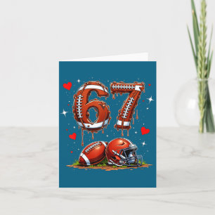 Fußball 67 Six Seven Meme Lustige Jungs 6-7 Drip V Karte