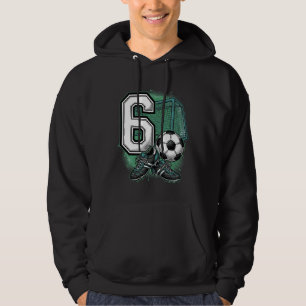 Fußball 6. Geburtstag Vintage Gravur Shirt Design