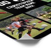 Fußball 7 Foto-Collage Teamname Poster (Ecke)