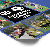 Fußball-7-Foto - Name, Mannschaft, Anzahl Jahr Poster (Ecke)