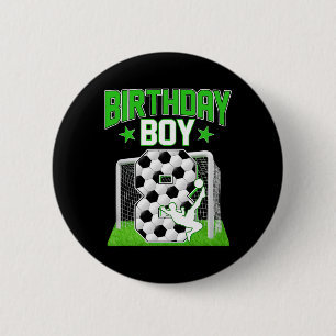 Fußball 8. Geburtstag Junge 8 Jahre alter Sport Fa Button