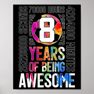 Fußball 8 Jahre großartig sein Fußball 8. Geburtst Poster