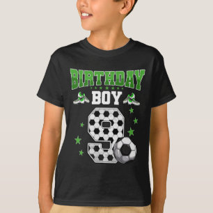 Fußball 9. Geburtstag Junge 9 Jahre alt Sport 9 Ja T-Shirt
