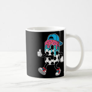 Fußball 9 Jahre alte Eiscreme tropft Jugend 9. Geb Kaffeetasse